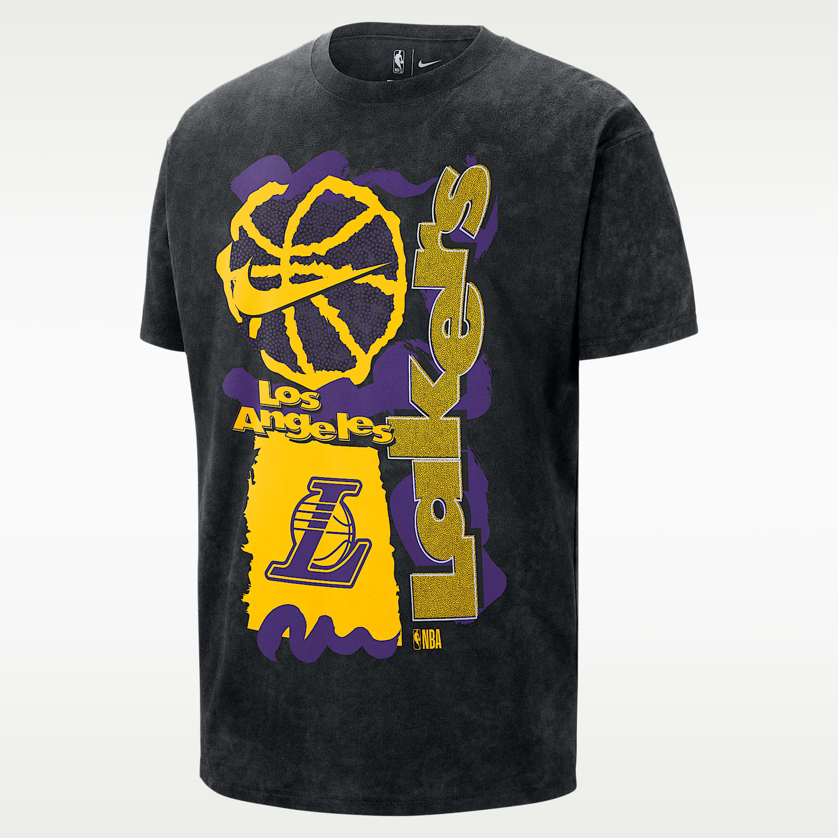 Los Angeles Lakers Courtside Men's Nike NBA Max90 T-Shirt. Nike.com
